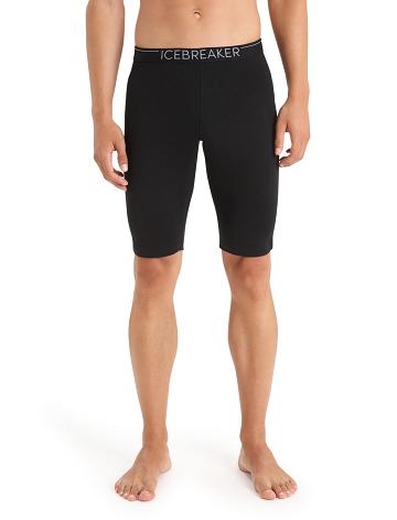 Men's Icebreaker Merino 200 Oasis Thermal Shorts Black | CA 1836DFMN